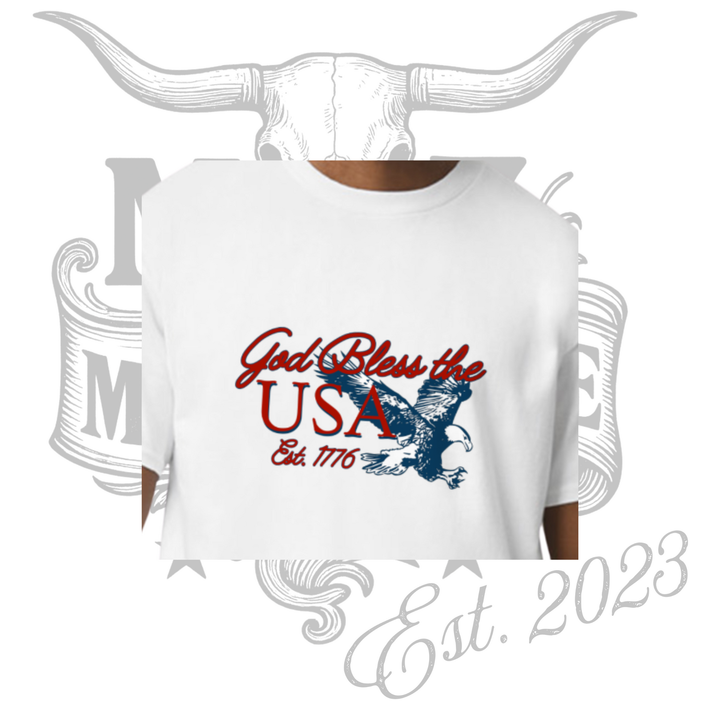 *PREORDER* Mens God Bless the USA Tee